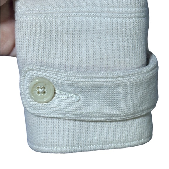 Y2K Free People Cream Knit and Lace Jacket FP Size 2 US Small - Picture 9 of 14